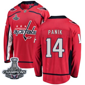 Washington Capitals Richard Panik Official Red Fanatics Branded Breakaway Youth Home 2018 Stanley Cup Champions Patch NHL Hockey