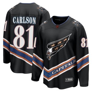 Washington Capitals Adam Carlson Official Black Fanatics Branded Breakaway Adult Special Edition 2.0 NHL Hockey Jersey