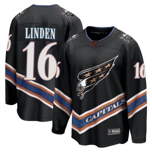 Washington Capitals Trevor Linden Official Black Fanatics Branded Breakaway Adult Special Edition 2.0 NHL Hockey Jersey