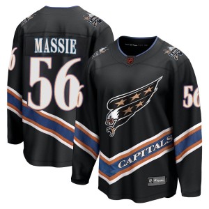 Washington Capitals Jake Massie Official Black Fanatics Branded Breakaway Adult Special Edition 2.0 NHL Hockey Jersey