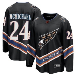 Washington Capitals Connor McMichael Official Black Fanatics Branded Breakaway Adult Special Edition 2.0 NHL Hockey Jersey