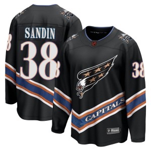 Washington Capitals Rasmus Sandin Official Black Fanatics Branded Breakaway Adult Special Edition 2.0 NHL Hockey Jersey