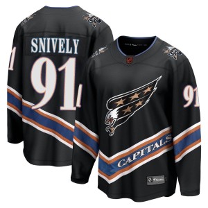 Washington Capitals Joe Snively Official Black Fanatics Branded Breakaway Adult Special Edition 2.0 NHL Hockey Jersey