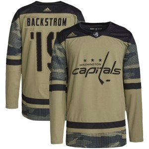Washington Capitals Nicklas Backstrom Official Camo Adidas Authentic Adult Military Appreciation Practice NHL Hockey Jersey