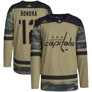 Washington Capitals Peter Bondra Official Camo Adidas Authentic Adult Military Appreciation Practice NHL Hockey Jersey