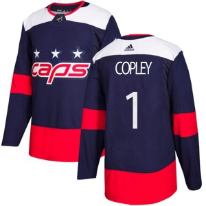 Washington Capitals Pheonix Copley Official Navy Blue Adidas Authentic Youth 2018 Stadium Series NHL Hockey Jersey