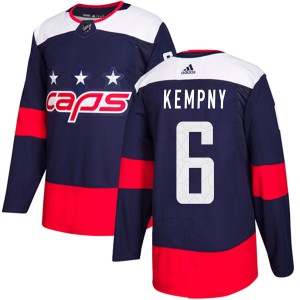 Washington Capitals Michal Kempny Official Navy Blue Adidas Authentic Youth 2018 Stadium Series NHL Hockey Jersey