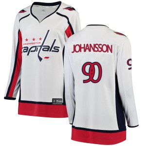 Washington Capitals Marcus Johansson Official White Fanatics Branded Breakaway Women's Away NHL Hockey Jersey