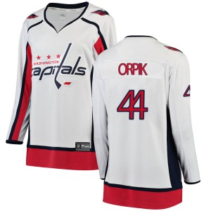 Washington Capitals Brooks Orpik Official White Fanatics Branded Breakaway Women's Away NHL Hockey Jersey
