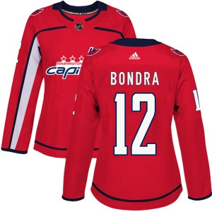 Washington Capitals Peter Bondra Official Red Adidas Authentic Women's Home NHL Hockey Jersey