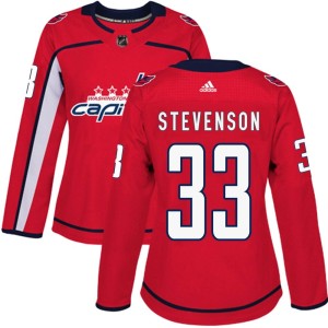 Washington Capitals Clay Stevenson Official Red Adidas Authentic Women's Home NHL Hockey Jersey