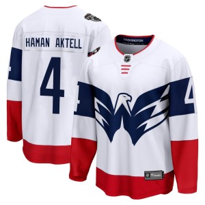 Washington Capitals Hardy Haman Aktell Official White Fanatics Branded Breakaway Youth 2023 Stadium Series NHL Hockey Jersey