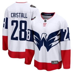 Washington Capitals Andrew Cristall Official White Fanatics Branded Breakaway Youth 2023 Stadium Series NHL Hockey Jersey