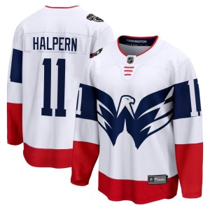 Washington Capitals Jeff Halpern Official White Fanatics Branded Breakaway Youth 2023 Stadium Series NHL Hockey Jersey