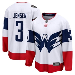 Washington Capitals Nick Jensen Official White Fanatics Branded Breakaway Youth 2023 Stadium Series NHL Hockey Jersey