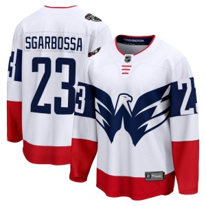Washington Capitals Michael Sgarbossa Official White Fanatics Branded Breakaway Youth 2023 Stadium Series NHL Hockey Jersey