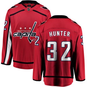 Washington Capitals Dale Hunter Official Red Fanatics Branded Breakaway Youth Home NHL Hockey Jersey