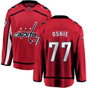 Washington Capitals T.J. Oshie Official Red Fanatics Branded Breakaway Youth Home NHL Hockey Jersey