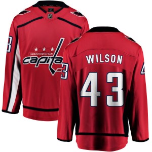 Washington Capitals Tom Wilson Official Red Fanatics Branded Breakaway Youth Home NHL Hockey Jersey