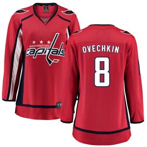Washington Capitals Alexander Ovechkin Official Red Fanatics Branded Breakaway Women's Home NHL Hockey Jersey