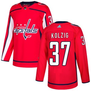 Washington Capitals Olaf Kolzig Official Red Adidas Authentic Youth Home NHL Hockey Jersey