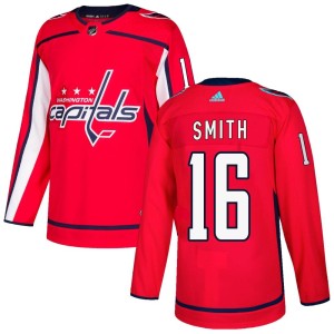 Washington Capitals Craig Smith Official Red Adidas Authentic Youth Home NHL Hockey Jersey