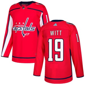 Washington Capitals Brendan Witt Official Red Adidas Authentic Youth Home NHL Hockey Jersey