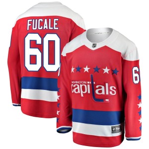 Washington Capitals Zach Fucale Official Red Fanatics Branded Breakaway Adult Alternate NHL Hockey Jersey