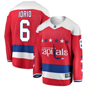 Washington Capitals Vincent Iorio Official Red Fanatics Branded Breakaway Adult Alternate NHL Hockey Jersey