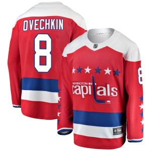 Washington Capitals Alex Ovechkin Official Red Fanatics Branded Breakaway Adult Alternate NHL Hockey Jersey