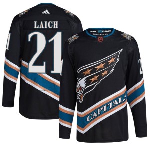 Washington Capitals Brooks Laich Official Black Adidas Authentic Adult Reverse Retro 2.0 NHL Hockey Jersey