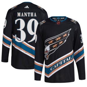 Washington Capitals Anthony Mantha Official Black Adidas Authentic Adult Reverse Retro 2.0 NHL Hockey Jersey