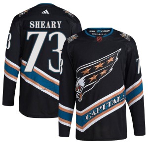 Washington Capitals Conor Sheary Official Black Adidas Authentic Adult Reverse Retro 2.0 NHL Hockey Jersey