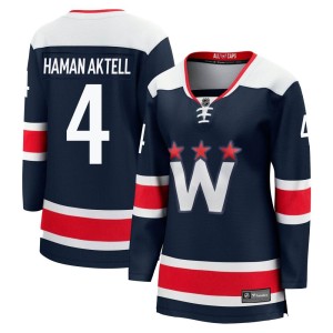Washington Capitals Hardy Haman Aktell Official Navy Fanatics Branded Premier Women's zied Breakaway 2020/21 Alternate NHL Hockey Jersey