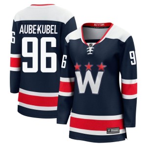 Washington Capitals Nicolas Aube-Kubel Official Navy Fanatics Branded Premier Women's zied Breakaway 2020/21 Alternate NHL Hockey Jersey