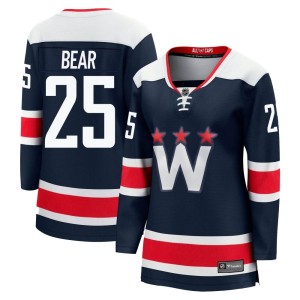 Washington Capitals Ethan Bear Official Navy Fanatics Branded Premier Women's Breakaway 2020/21 Alternate NHL Hockey Jersey