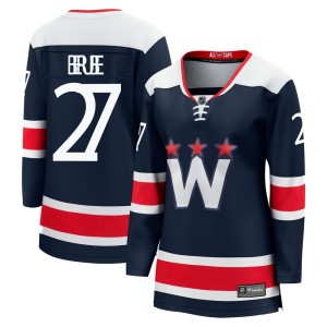 Washington Capitals Craig Berube Official Navy Fanatics Branded Premier Women's zied Breakaway 2020/21 Alternate NHL Hockey Jersey