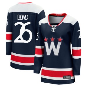 Washington Capitals Nic Dowd Official Navy Fanatics Branded Premier Women's zied Breakaway 2020/21 Alternate NHL Hockey Jersey