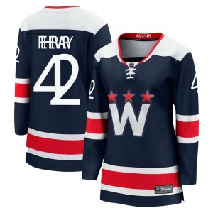 Washington Capitals Martin Fehervary Official Navy Fanatics Branded Premier Women's zied Breakaway 2020/21 Alternate NHL Hockey Jersey