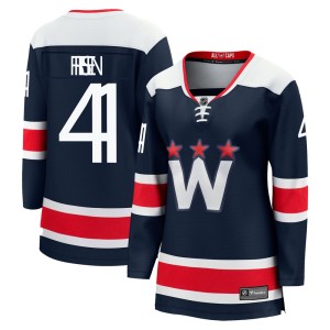 Washington Capitals Jeff Friesen Official Navy Fanatics Branded Premier Women's zied Breakaway 2020/21 Alternate NHL Hockey Jersey