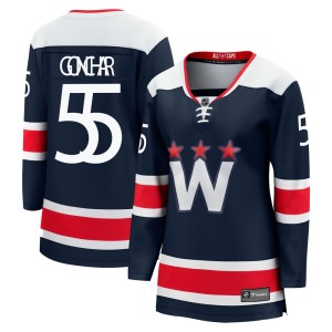 Washington Capitals Sergei Gonchar Official Navy Fanatics Branded Premier Women's zied Breakaway 2020/21 Alternate NHL Hockey Jersey