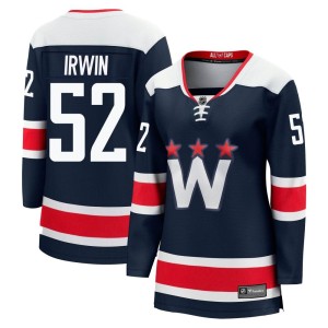 Washington Capitals Matt Irwin Official Navy Fanatics Branded Premier Women's zied Breakaway 2020/21 Alternate NHL Hockey Jersey