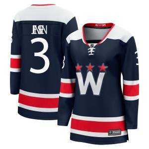 Washington Capitals Nick Jensen Official Navy Fanatics Branded Premier Women's zied Breakaway 2020/21 Alternate NHL Hockey Jersey
