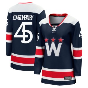 Washington Capitals Axel Jonsson-Fjallby Official Navy Fanatics Branded Premier Women's zied Breakaway 2020/21 Alternate NHL Hockey Jersey
