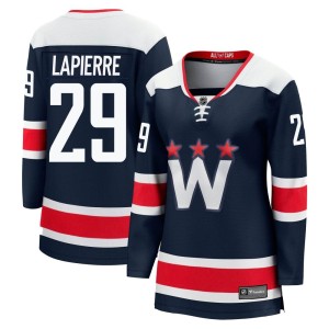 Washington Capitals Hendrix Lapierre Official Navy Fanatics Branded Premier Women's zied Breakaway 2020/21 Alternate NHL Hockey Jersey