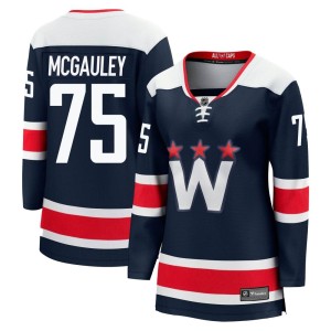 Washington Capitals Tim McGauley Official Navy Fanatics Branded Premier Women's zied Breakaway 2020/21 Alternate NHL Hockey Jersey