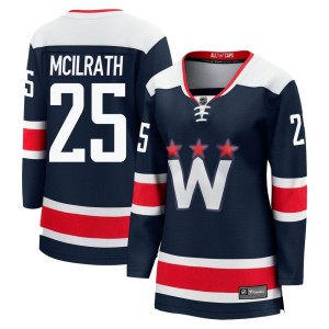 Washington Capitals Dylan McIlrath Official Navy Fanatics Branded Premier Women's zied Breakaway 2020/21 Alternate NHL Hockey Jersey