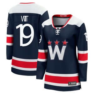 Washington Capitals Brendan Witt Official Navy Fanatics Branded Premier Women's zied Breakaway 2020/21 Alternate NHL Hockey Jersey
