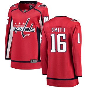 Washington Capitals Craig Smith Official Red Fanatics Branded Breakaway Women's Home NHL Hockey Jersey