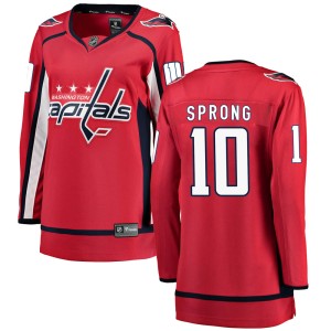 Washington Capitals Daniel Sprong Official Red Fanatics Branded Breakaway Women's ized Home NHL Hockey Jersey